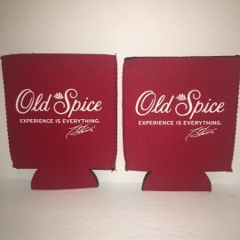 Unbranded 2 NASCAR Tony Stewart Old Spice Promo "Experience Is Everything" Can Koozie Cozy
