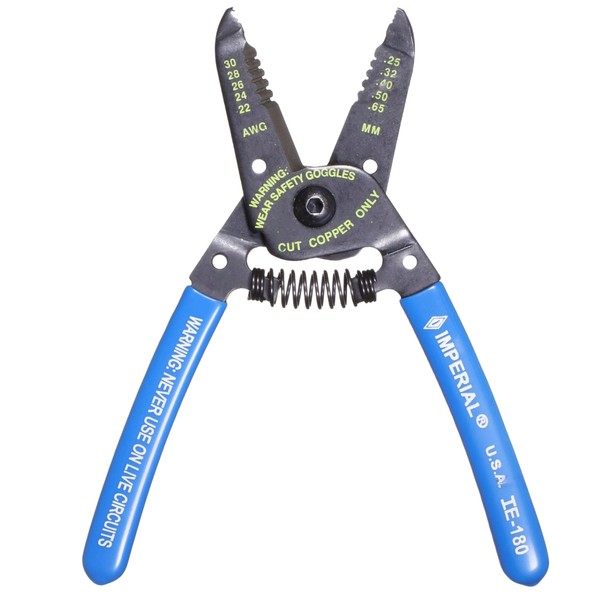 Imperial Tool IE180 Standard Duty Upfront Plier Nose Stripper and