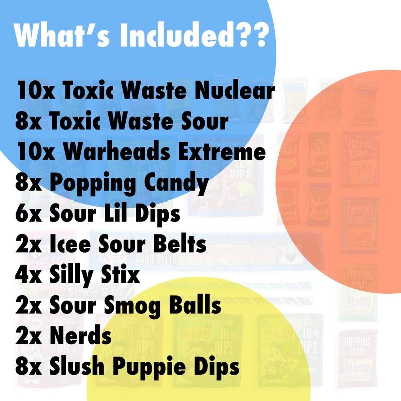 Sour Candy Sampler Pack, Up to 30 Flavors | 60