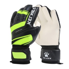 KELME Goalkeeper Gloves for Kids Adults,Abrasion-Resistant Latex Palms with Enhanced Grip Technology,Goalie Gloves with Adjustable Double Wrist Straps,Size 5