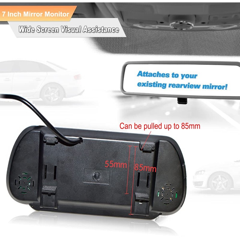 KNRAGHO Brake Light Backup Camera Compatible with Dodge Benz Sprinter