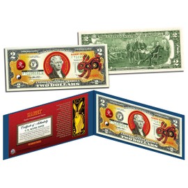 Chinese Zodiac Year of The Rabbit Uncirculated Two Dollar Bill Special Edition Collectible Display Holder and Certificate