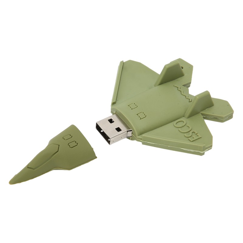 USB Flash Drive Green Cartoon Fighter Doll Portable Storage Memory