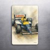 3x 2 Williams FW14B Formula F1 Art Fridge Refrigerator Race Car Magnet (D.Romeo)