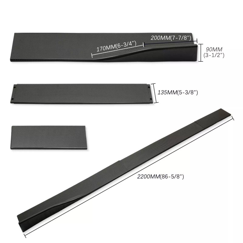 Dreamizer For Hyundai Genesis Coupe Carbon Fiber 78.7" 2m Side