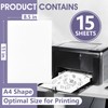 NUITPY 15PCS 8.5" x 11" Sticky Water Soluble Embroidery Stabilizer,