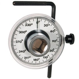 Rotary Protractor Gauge with 0-360° Scale for Cylinder Head Screws Nuts
