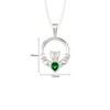 Aeon Jewellery Silver Claddagh Necklace - 925 Sterling Silver &