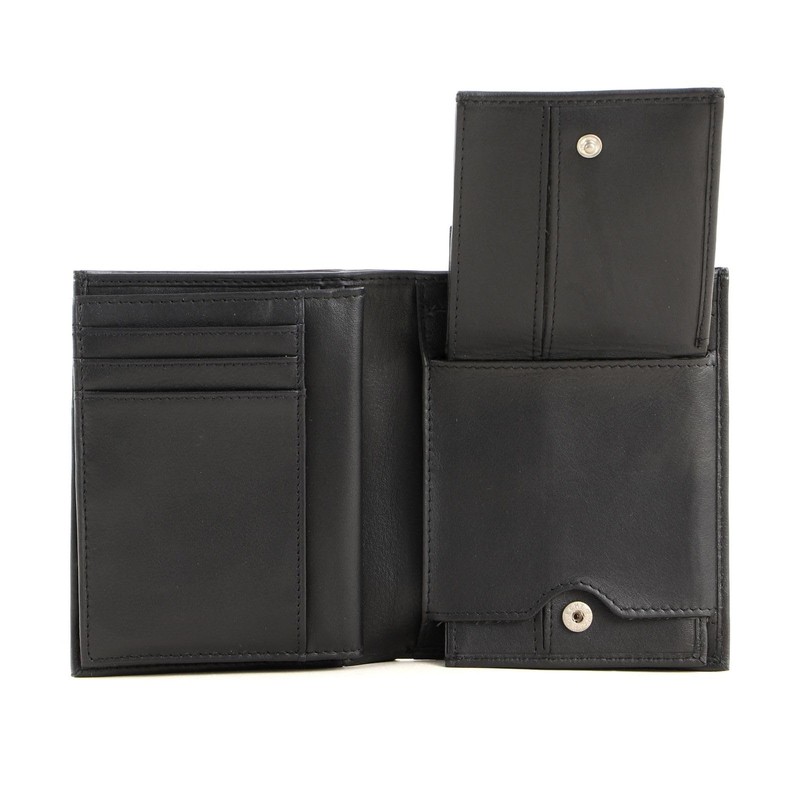 Voi Leather Design Big Wallet 3tlg - Black, 9x12x1