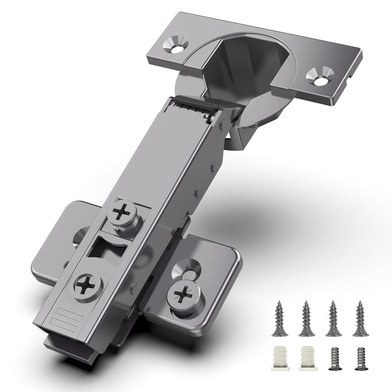 Chibery 50 Pack Frameless Full Overlay Soft Close Concealed Hinges,