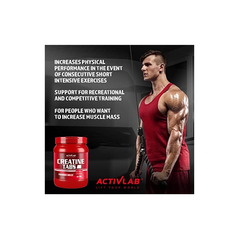 Activlab Creatine Tabs 300 Tablets 75 portions Pomegranate Creatine Monohydrate