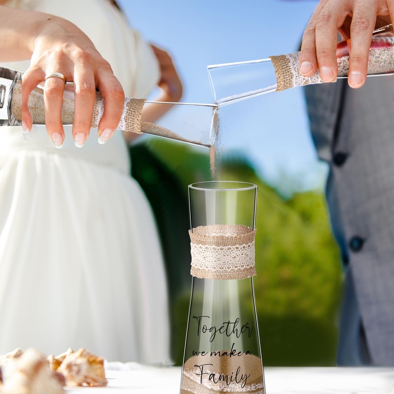 Irenare Unity Sand for Wedding Ceremony Set Include Ceremony Vase,