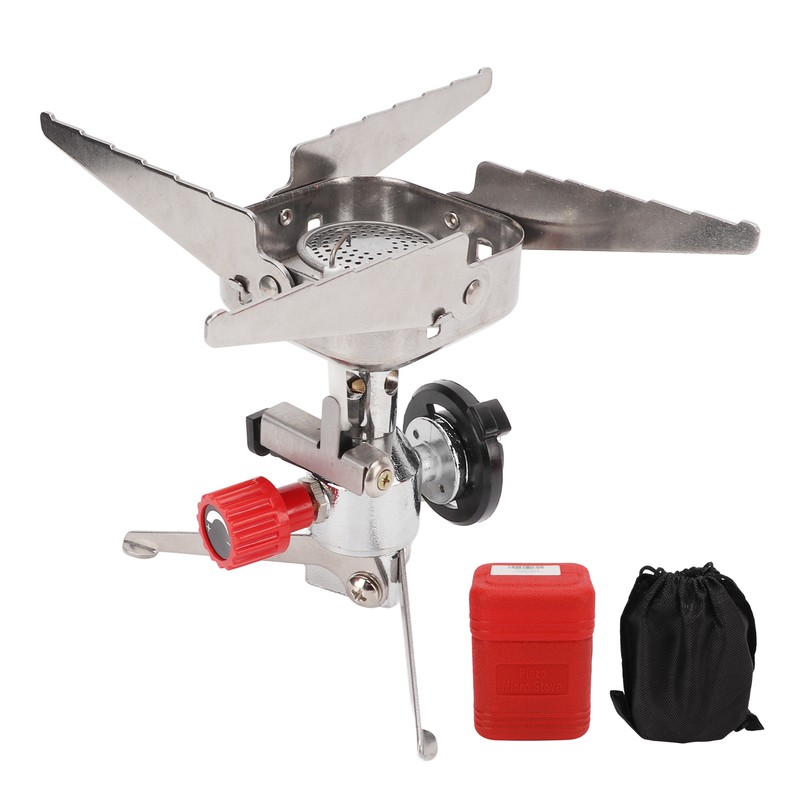 Folding Pocket Stove Camping Emergency Gas Stove Ultralight for Outdoor