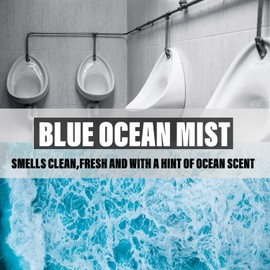 Urinal Screens Deodorizer,10 Packs Urinal Mats Pads Deodorizer For Bathroom, Restaurants, Offices, Schools, Etc. Fits Most Top Urinal Brands(Blue Mist)