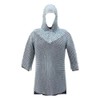 Medieval Chain Mail Shirt and Coif Armor Set and Shirt
