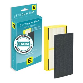 GermGuardian Filter E HEPA Pure Genuine Air Purifier Replacement Filter, Removes 99.97% of Pollutants, for AC4100, AC4100CA AC4150BL, AC4150PCA Air Purifiers, 2-Pack, Black, FLT41002PK