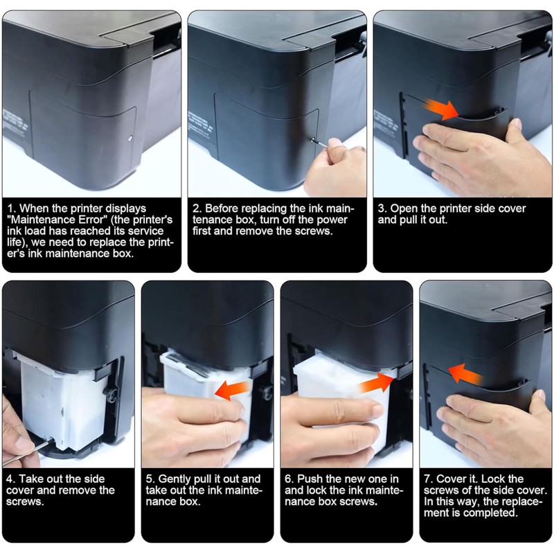 2-Pack Waste Ink Pad Replacement for EPSON EcoTank ET-2800, ET-2803,