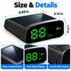 Solar GPS Head-Up Display Car Speedometer with GPS + BeiDou