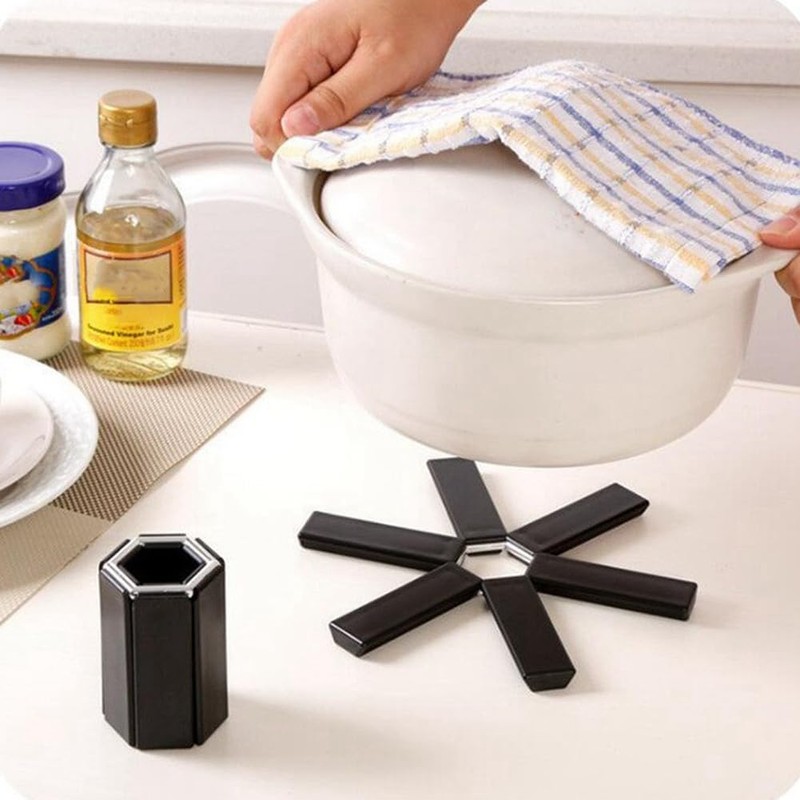 Byttlerom Pot Mat Dish Placemat Coaster Folding Heat Insulation High