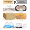 Glass Dome Essential Oil Diffuser with Glass Reservoir & Wood