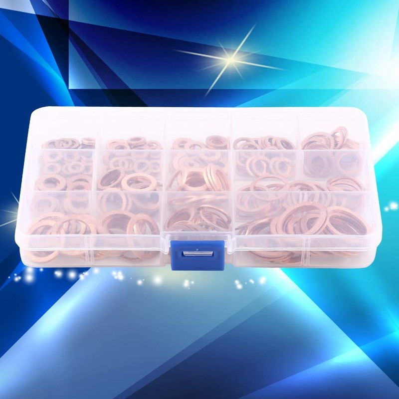 Metal Washer 280 Pieces 12 Sizes Copper Flat Washers with