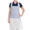 HOT BARGAINS HOT BARGAINS 100 X White Plastic Aprons Disposable For adults Size 70 X 120cm, 10Microns (PACK OF 100)