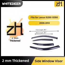 zh Fits Lexus  IS250 IS350 2006-2012 Side Window Visor Sun Rain Deflector Guard