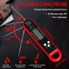 Meat Thermometer Waterproof Folding - Digital Instant Read for BBQ