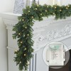 OZFHUA 6 FT Pre Lit Cedar Garland - Mantle Garland