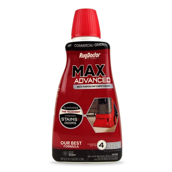 Rug Doctor MAX Advanced Commercial-Grade Multi-Purpose Deep Carpet Cleaner, 52 oz., Removes The Toughest Embedded Stains & Odors from Rugs, Carpet & Upholstery