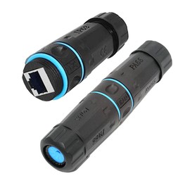 cablecc IP68 Wasserdichter M20 Verriegelung UTP STP RJ45 auf CAT6 Netzwerk-Patch-Verlängerungsadapter-Koppler