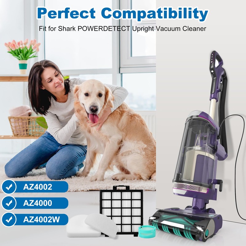 AZ4002 AZ4000 AZ4002W HEPA Filter Replacement Compatible with Shark POWERDETECT