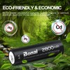 BONAI AA Rechargeable Batteries 2800mAh 1.2V Ni-MH Low Self Discharge-8