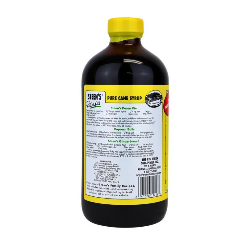 100% Pure Cane Syrup 16fl. Oz - No Additives -