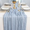 DROMCOM Cheesecloth Table Runner, 90 cm x 300 cm, Dusty