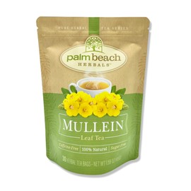 Palm Beach Medicinal Herbs - Mullein Leaf Tea - Pure Herbal Tea Series, 30ct | Caffeine-Free
