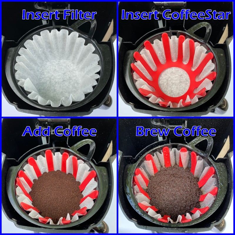 CoffeeStar – Reusable Coffee Filter Stabilizer