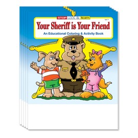 ZOCO - The Sheriff is Your Friend - Educational Coloring Promotional Police Toys, Activities for Kids (Without Crayons, 25 Pack)