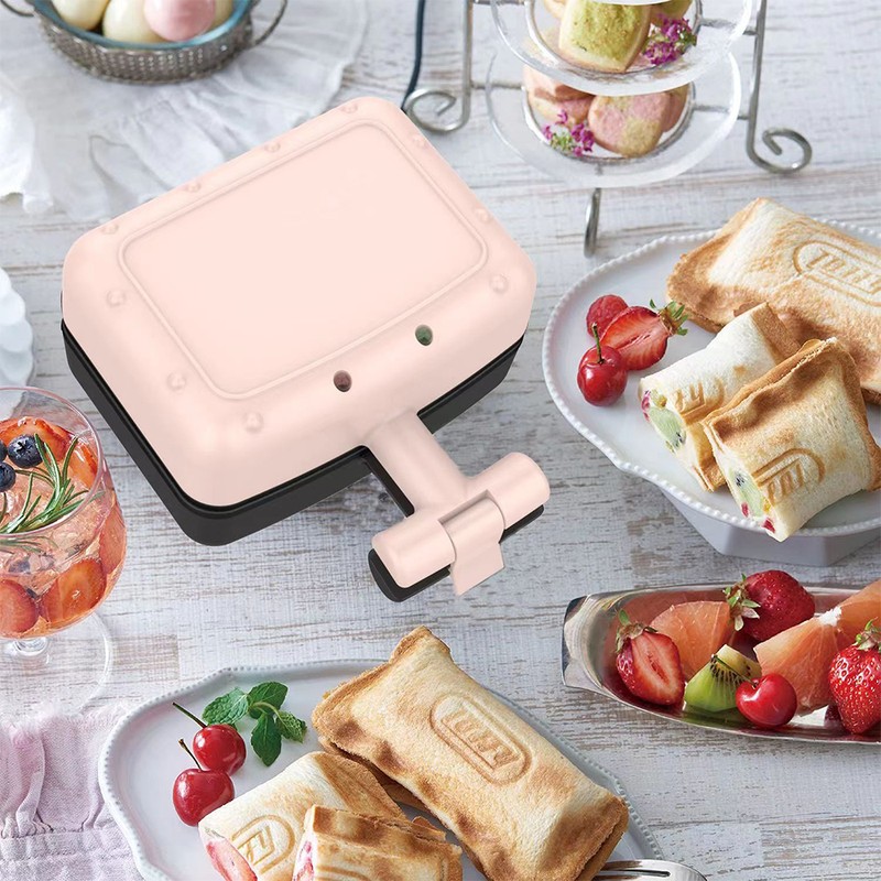 Breakfast Sandwich Maker Compact Electric Sandwich Maker with Non-Stick Plates