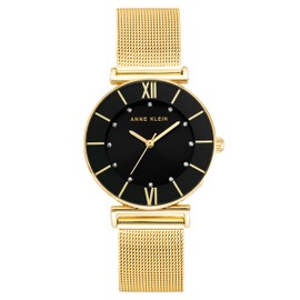 Anne Klein Women's Glitter Accented Mesh Bracelet Watch