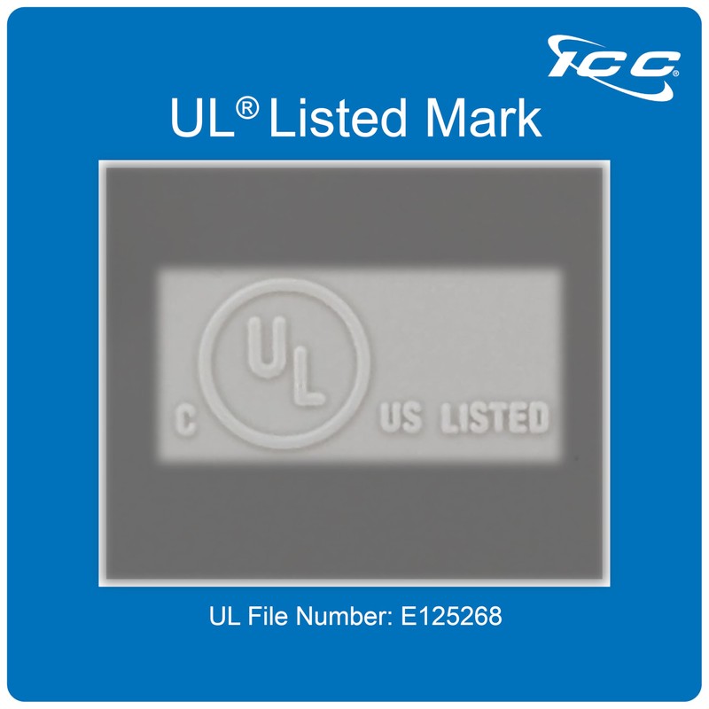 ICC Cable Pass-Through Wall Plate (1 Pack), Single Gang, ABS