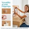 115Pcs Drawing Pins for Pinboard, Push Notice Board Pin, Clear