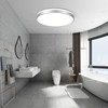HOREVO Bathroom Ceiling Light with Remote Control with Bluetooth Speaker,