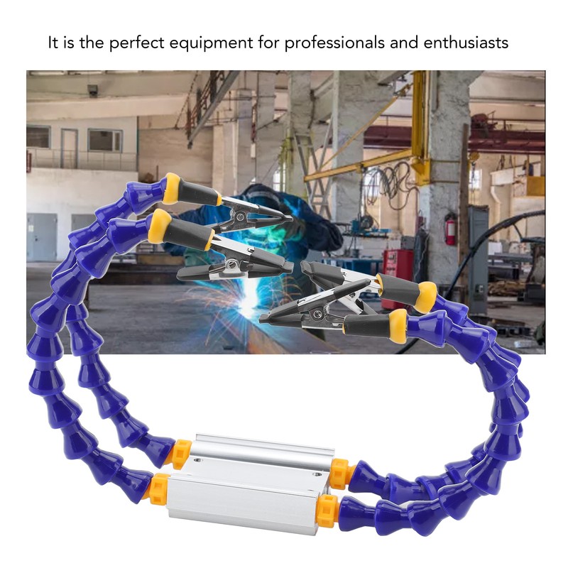 Soldering Helping Hands ABS Flexible Arm Aluminum Alloy Base Third