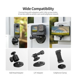 MAXOLA Metal Magnetic Suction Base Universal Extension Adapter Base for DJI Osmo Pocket 3