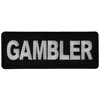 Gambler Patch - 4x1.5 inch - Embroidered Iron on Patch