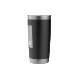 WOMEN FLORAL WATERCOLOR BOTANICAL FLOWER DRAGONFLY TOAD FROG Stainless Steel Insulated Tumbler