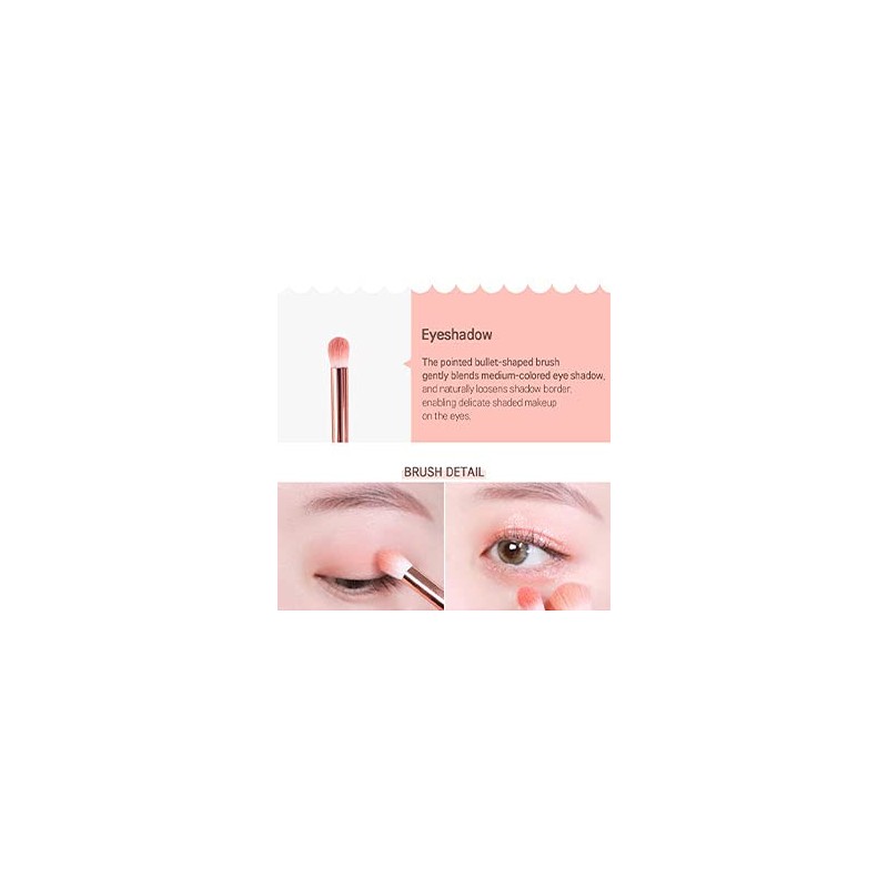 CORINGCO Mini brochas de maquillaje de viaje, juego de cápsulas,