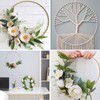 Merkaunis 30 PCS 12 Inch Metal Floral Hoop Centerpiece with