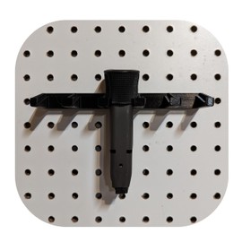 Hammy3DPrints Mount for Sig P229 Mags - Pegboard/Metal Pegboard/Skadis/etc. | Magazine Holder Storage Rack (Heavyweight Diamond Plate Steel)